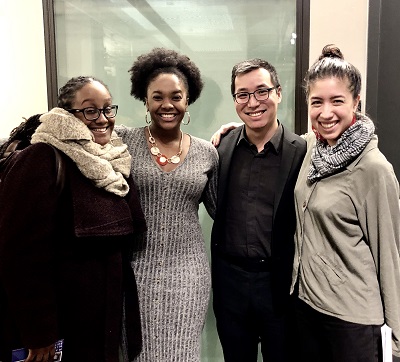 Some of the 2018 DILT mentees (left to right: Kayla Hamilton, Niya Nicholson, David Warburton, Kim Savarino). Courtesy: David Warburton