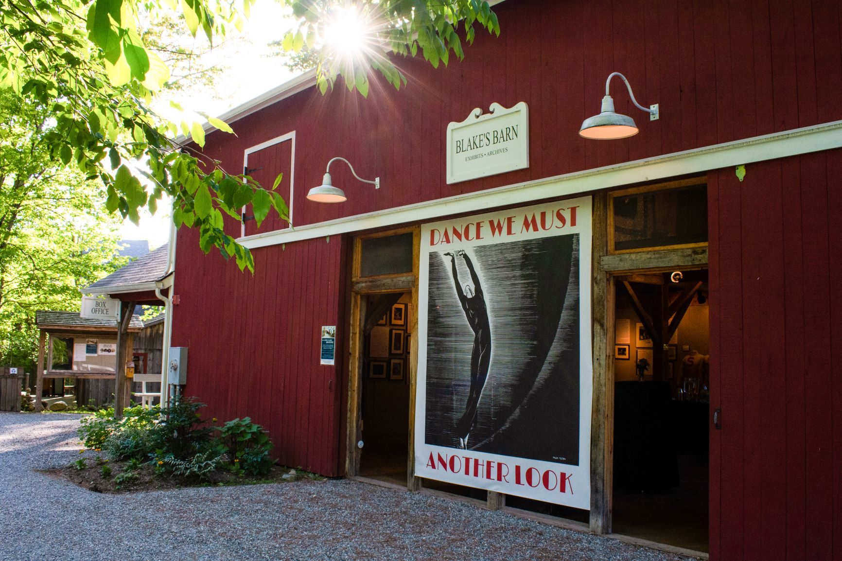 Blake's Barn houses the extensive Jacob's Pillow Dance Festival archives and contains exhibition space for photos and materials from the collection, by Grace Landefeld, courtesy of Jacob's Pillow Dance Festival Archives