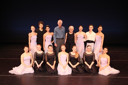 Sarah and Ernest Butler with dancers from the 2015-2016 Butler Fellowship Program