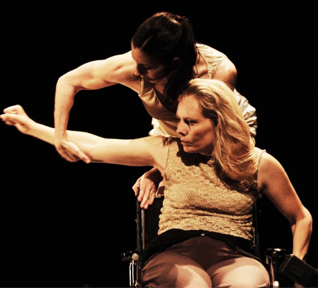 Judith Smith, AXIS Founder and Artistic Director Emerita, with dancer Janet Das. Photo by Andrea Basile.